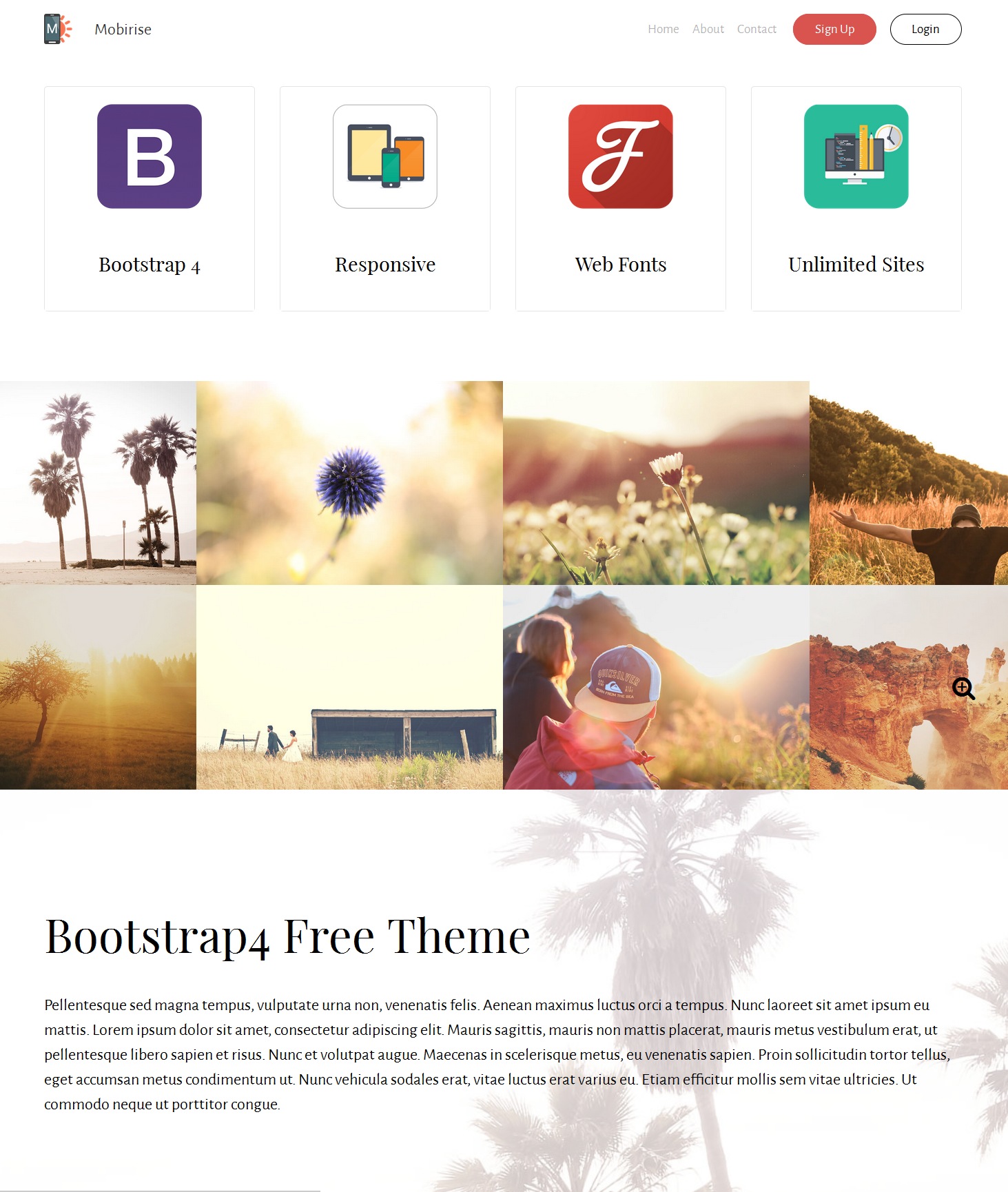 HTML5 Bootstrap Travel Theme